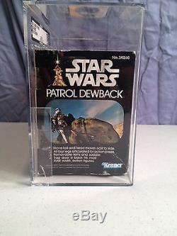 Vintage Star Wars 1979 Kenner AFA 75 EX/NM Patrol Dewback