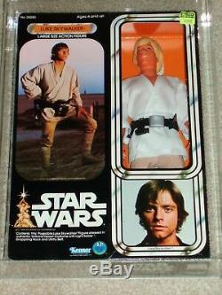 Vintage Star Wars 1979 Kenner AFA 80 LUKE SKYWALKER 12 inch doll MISB SEALED Box