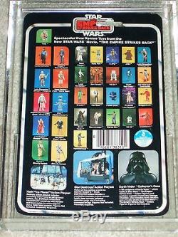 Vintage Star Wars 1980 AFA 80/85/85 YODA ESB 32 Back-B card MOC CLEAR BUBBLE