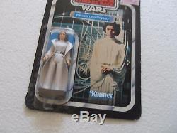 Vintage Star Wars 1980 Kenner Princess Leia White 41 Back Unpunched MOC ESB