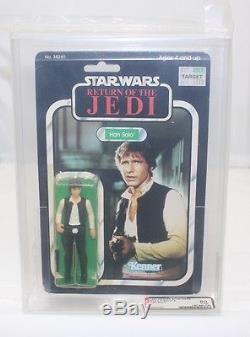 Vintage Star Wars 1983 Kenner Rotj 77-back A Han Solo Moc Afa 80