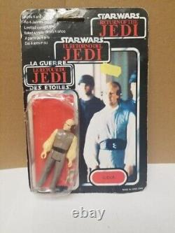 Vintage Star Wars 1983 Lobot Figure Complete Tri Logo Card