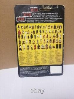 Vintage Star Wars 1983 Lobot Figure Complete Tri Logo Card