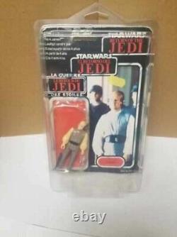 Vintage Star Wars 1983 Lobot Figure Complete Tri Logo Card