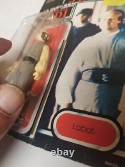 Vintage Star Wars 1983 Lobot Figure Complete Tri Logo Card