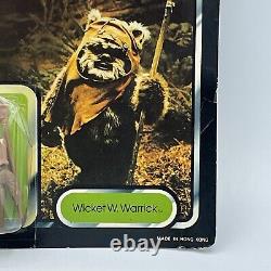 Vintage Star Wars 1983 Wicket W Warrick Tri Logo Palitoy HTF