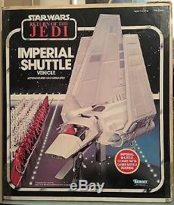 Vintage Star Wars 1984 Imperial Shuttle Nr-mint Complete Bonus X2 Figures Kenner