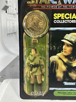 Vintage Star Wars 1984 POTF LEIA 92 Back Figure Sealed With Collector Coin