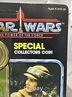 Vintage Star Wars 1984 POTF LEIA 92 Back Figure Sealed With Collector Coin