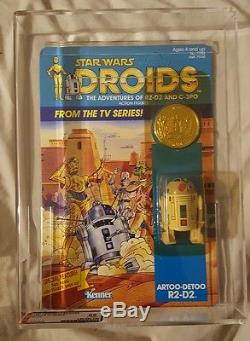 Vintage Star Wars 1985 AFA 85Y 80 85 85 RARE R2-D2 DROIDS CARTOON TV SERIES