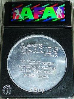Vintage Star Wars 1985 Unproduced Droids Cartoon VLIX Prototype AFA 80 Coin POTF
