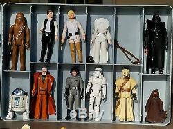Vintage Star Wars 23+5 Figure Lot With ORIGINAL Weapons 1977 -78with 24 Case Nice