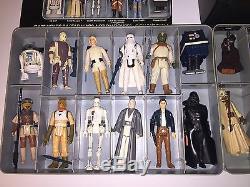 Vintage Star Wars 24 Figure Lot With ORIGINAL Weapons 1977 withCase Nice