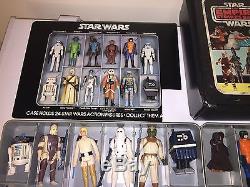 Vintage Star Wars 24 Figure Lot With ORIGINAL Weapons 1977 withCase Nice