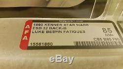 Vintage Star Wars 32 Back B Luke Bespin AFA 85 Unpunched