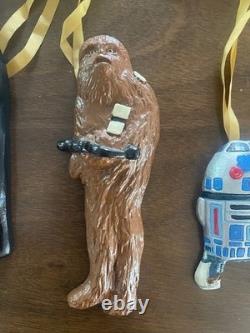 Vintage Star Wars 5 Piece 1977 Vintage Ceramic Pottery Lot C3PO & R2D2 Darth