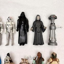 Vintage Star Wars 70s 80s Action Figure Lot Kenner Anakin Jawa Leia Weapons