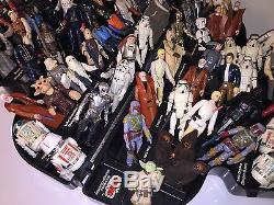 Vintage Star Wars 75+ Action Figure Lot ORIGINAL Weapons 1977 withCase Nice