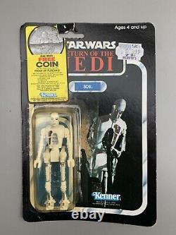 Vintage Star Wars 8D8 Droid 77 Card Back Sealed MOC Kenner 1983 ROTJ