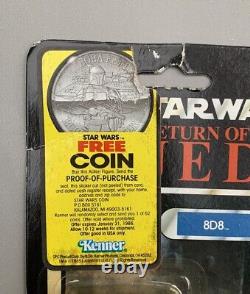 Vintage Star Wars 8D8 Droid 77 Card Back Sealed MOC Kenner 1983 ROTJ