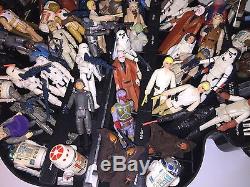 Vintage Star Wars 90+ Action Figure Lot ORIGINAL Weapons 1977 withCase Nice