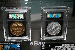 Vintage Star Wars AFA 80 Boba Fett Mailer/AFA POTF & Droids Coin/Catalog Set