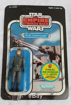 Vintage Star Wars AT-AT COMMANDER AFA Unpunched. Empire Strikes Back