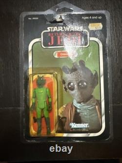 Vintage Star Wars Action Figure Greedo 77 Back Carded ROTJ Return Of The Jedi