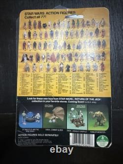Vintage Star Wars Action Figure Greedo 77 Back Carded ROTJ Return Of The Jedi