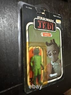 Vintage Star Wars Action Figure Greedo 77 Back Carded ROTJ Return Of The Jedi