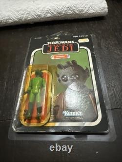 Vintage Star Wars Action Figure Greedo 77 Back Carded ROTJ Return Of The Jedi
