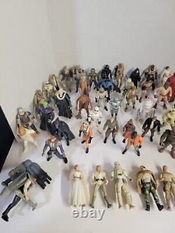 Vintage Star Wars Action Figure Lot Includes Weapons, Vehicles & Animals 1990's