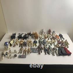 Vintage Star Wars Action Figure Lot Kenner & Hasbro Boba Fett R2D2 Hans Luke 90s