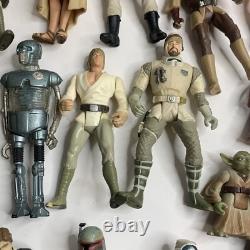Vintage Star Wars Action Figure Lot Kenner & Hasbro Boba Fett R2D2 Hans Luke 90s