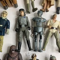 Vintage Star Wars Action Figure Lot Kenner & Hasbro Boba Fett R2D2 Hans Luke 90s