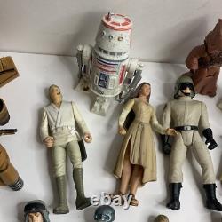 Vintage Star Wars Action Figure Lot Kenner & Hasbro Boba Fett R2D2 Hans Luke 90s