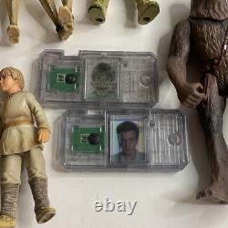 Vintage Star Wars Action Figure Lot Kenner & Hasbro Boba Fett R2D2 Hans Luke 90s