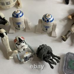 Vintage Star Wars Action Figure Lot Kenner & Hasbro Boba Fett R2D2 Hans Luke 90s