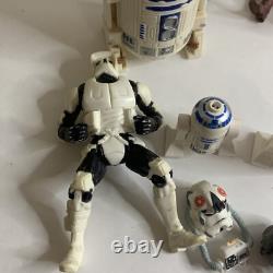 Vintage Star Wars Action Figure Lot Kenner & Hasbro Boba Fett R2D2 Hans Luke 90s