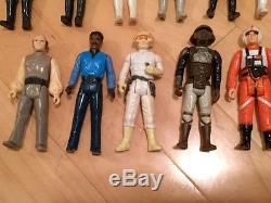 Vintage Star Wars Action Figure Lot Of 48-fett, Solo, Chewie, Leia, R2, Luke