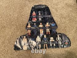 Vintage Star Wars Action Figure Lot of 7 with Darth Vader Case + Insert Kenner