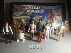 Vintage Star Wars Action Figures First 12 Released in 1977 with Case