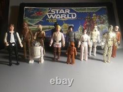 Vintage Star Wars Action Figures First 12 Released in 1977 with Case