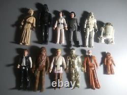 Vintage Star Wars Action Figures First 12 Released in 1977 with Case