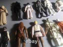 Vintage Star Wars Action Figures First 12 Released in 1977 with Case