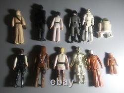 Vintage Star Wars Action Figures First 12 Released in 1977 with Case