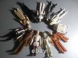 Vintage Star Wars Action Figures First 12 Released in 1977 with Case