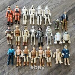 Vintage Star Wars Action Figures Lot of 24 1977-1980