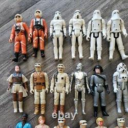 Vintage Star Wars Action Figures Lot of 24 1977-1980