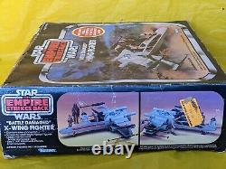 Vintage Star Wars BATTLE DAMAGED X WING FIGHTER w box working Kenner 1978